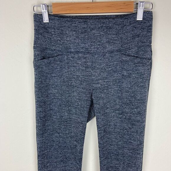 Athleta Herringbone Metro Legging Tight Yoga Fitness Pant - Gray - Picture 4 of 8